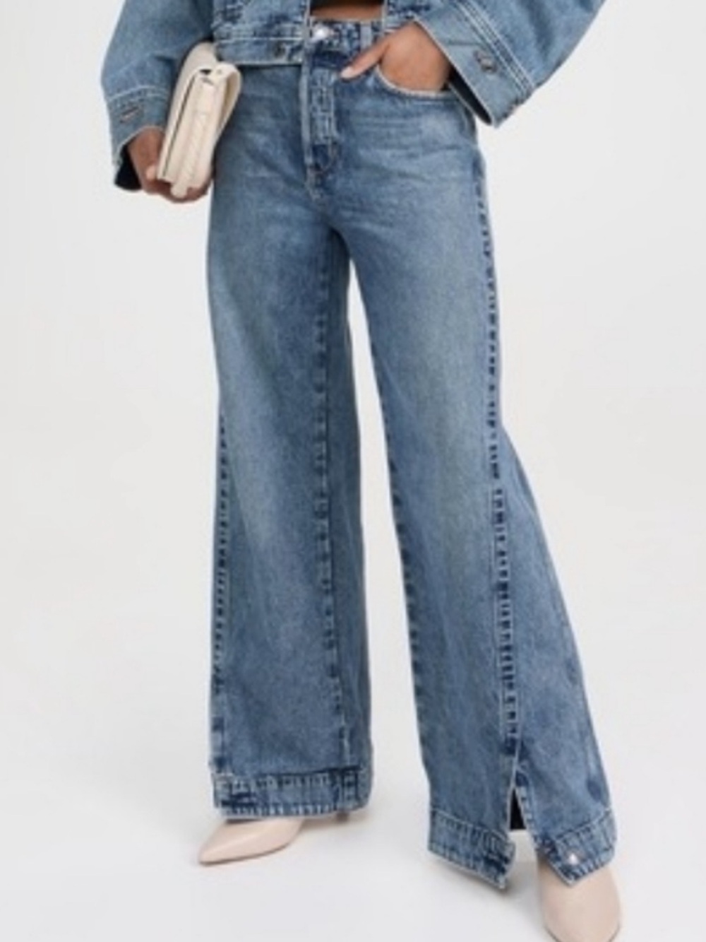 Favorite Daughter The Oliver Shortie Ultimate Baggy Wide Leg in Austin